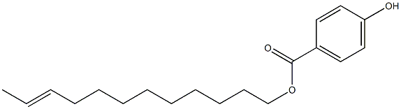 4-Hydroxybenzoic acid 10-dodecenyl ester,,结构式