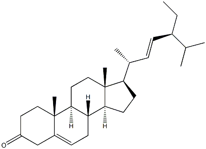 (22E)-Stigmasta-5,22-dien-3-one Structure