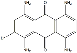 1,4,5,8-Tetraamino-2-bromoanthraquinone Struktur