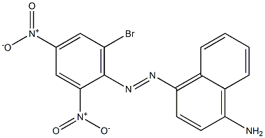 4-(6-Bromo-2,4-dinitrophenylazo)-1-naphthalenamine,,结构式