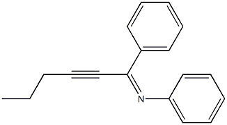 N-Phenyl-1-(phenyl)-2-hexyn-1-imine Structure