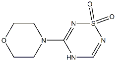 5-モルホリノ-4H-1,2,4,6-チアトリアジン1,1-ジオキシド 化学構造式