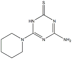 4-Amino-6-piperidino-1,3,5-triazine-2(1H)-thione Struktur