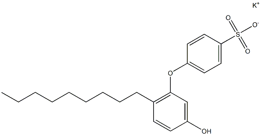 3'-Hydroxy-6'-nonyl[oxybisbenzene]-4-sulfonic acid potassium salt,,结构式
