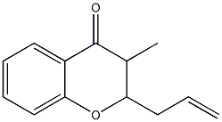 2,3-Dihydro-3-methyl-2-(2-propenyl)-4H-1-benzopyran-4-one,,结构式