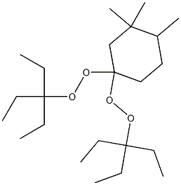 3,3,4-Trimethyl-1,1-bis(1,1-diethylpropylperoxy)cyclohexane 结构式