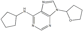 6-Cyclopentylamino-9-[(tetrahydrofuran)-2-yl]-9H-purine|