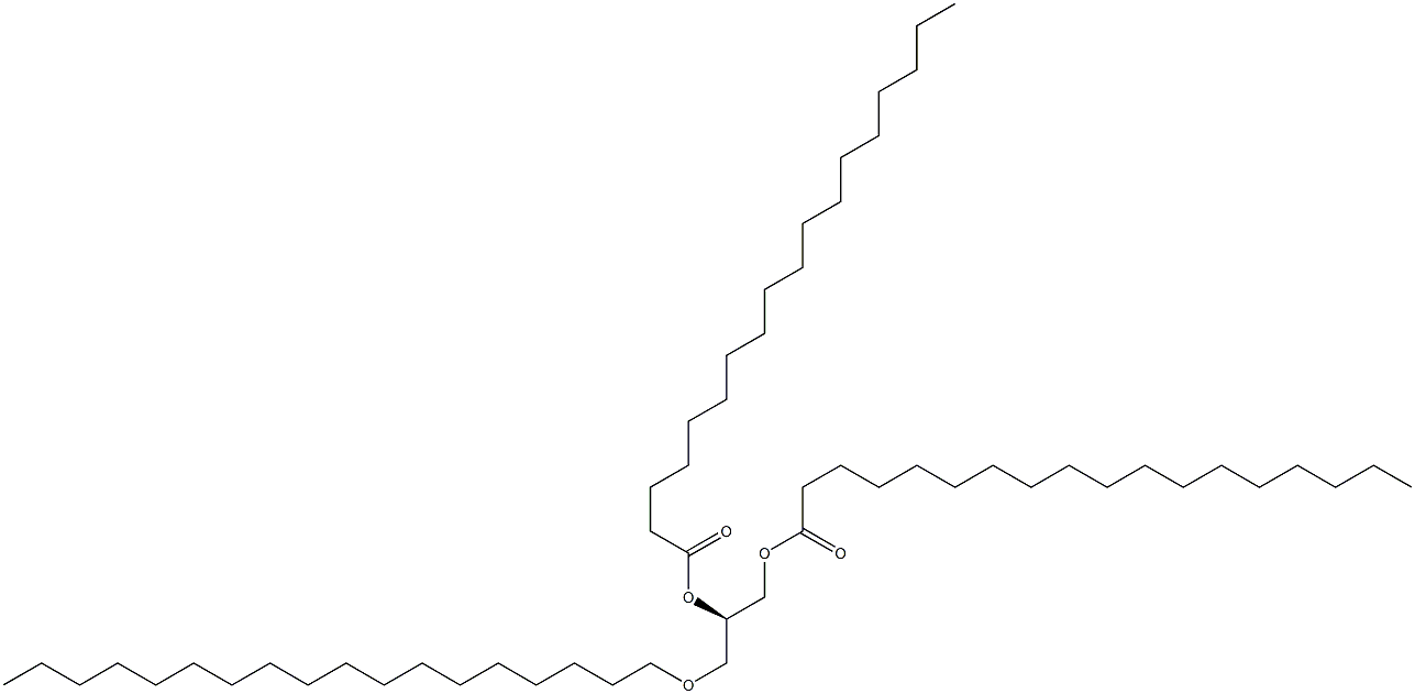 [R,(+)]-1-O,2-O-ジステアロイル-3-O-オクタデシル-D-グリセロール 化学構造式