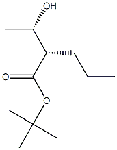 (2S,3S)-3-ヒドロキシ-2-プロピル酪酸tert-ブチル 化学構造式