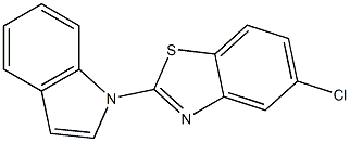 2-(1H-Indol-1-yl)-5-chlorobenzothiazole Struktur