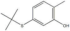 3-(tert-Butylthio)-6-methylphenol Struktur