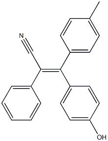 (E)-3-(4-Hydroxyphenyl)-3-(4-methylphenyl)-2-phenylacrylonitrile