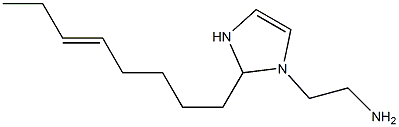 1-(2-Aminoethyl)-2-(5-octenyl)-4-imidazoline 结构式