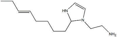 1-(2-Aminoethyl)-2-(5-octenyl)-4-imidazoline,,结构式