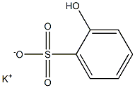 2-Hydroxybenzenesulfonic acid potassium salt,,结构式