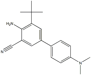 4-Amino-5-tert-butyl-4'-(dimethylamino)biphenyl-3-carbonitrile Structure