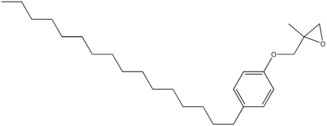 4-Hexadecylphenyl 2-methylglycidyl ether,,结构式