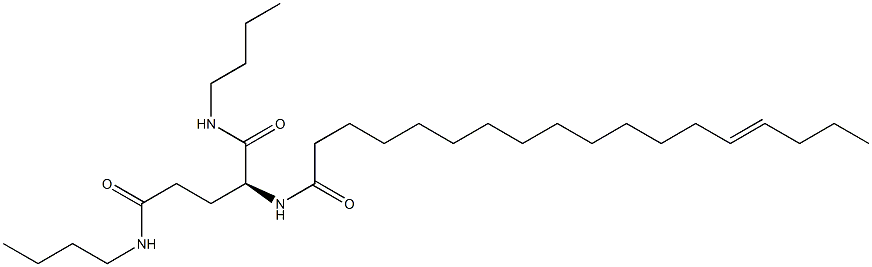 N2-(14-Octadecenoyl)-N1,N5-dibutylglutaminamide Structure