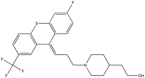 1-[3-[(E)-6-Fluoro-2-(trifluoromethyl)-9H-thioxanthen-9-ylidene]propyl]-4-piperidineethanol|