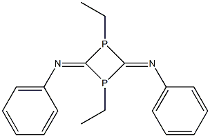 1,3-Diethyl-2,4-bis(phenylimino)-1,3-diphosphetane Structure