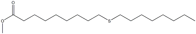 10-Thiastearic acid methyl ester Structure