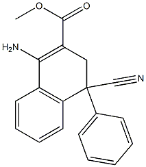 1-Amino-4-cyano-3,4-dihydro-4-(phenyl)naphthalene-2-carboxylic acid methyl ester|