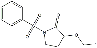 3-Ethoxy-1-[phenylsulfonyl]pyrrolidin-2-one Structure