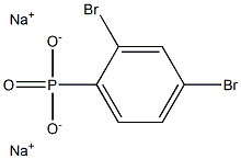 2,4-ジブロモフェニルホスホン酸ジナトリウム 化学構造式