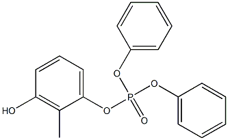 Phosphoric acid (3-hydroxy-2-methylphenyl)diphenyl ester,,结构式