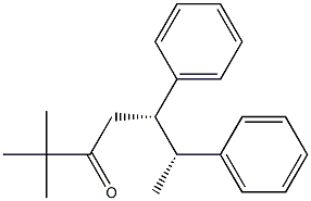 (5S,6R)-2,2-Dimethyl-5,6-diphenylheptan-3-one Struktur