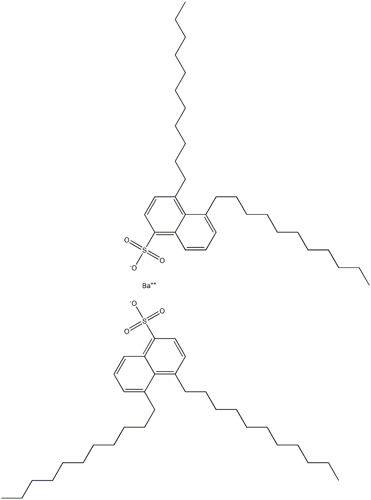 Bis(4,5-diundecyl-1-naphthalenesulfonic acid)barium salt 结构式