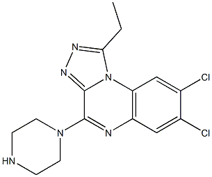 7,8-Dichloro-4-(1-piperazinyl)-1-ethyl[1,2,4]triazolo[4,3-a]quinoxaline|