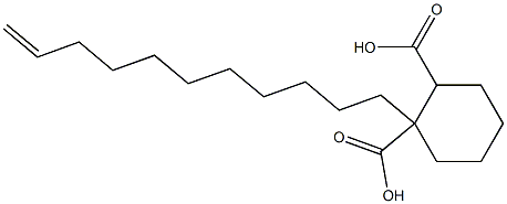 Cyclohexane-1,2-dicarboxylic acid hydrogen 1-(10-undecenyl) ester,,结构式