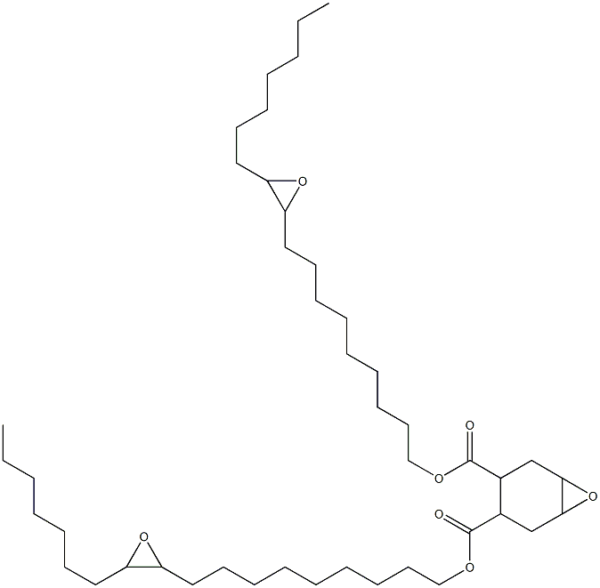 7-Oxabicyclo[4.1.0]heptane-3,4-dicarboxylic acid bis(10,11-epoxyoctadecan-1-yl) ester Structure