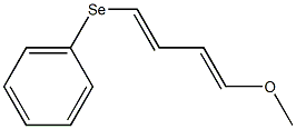 (1E,3E)-1-メトキシ-4-フェニルセレノ-1,3-ブタジエン 化学構造式