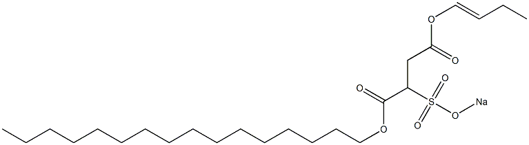 2-(Sodiosulfo)succinic acid 1-hexadecyl 4-(1-butenyl) ester|