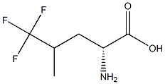 (2R)-5,5,5-Trifluoro-2-amino-4-methylpentanoic acid Structure