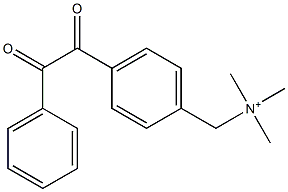 N,N,N-Trimethyl-4-(oxophenylacetyl)benzenemethanaminium Struktur