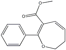 6,7-Dihydro-2-phenyloxepin-3-carboxylic acid methyl ester,,结构式