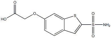 [[2-(Aminosulfonyl)benzo[b]thiophen-6-yl]oxy]acetic acid,,结构式