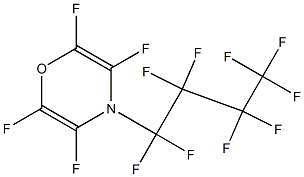 2,3,5,6-Tetrafluoro-4-(nonafluorobutyl)-4H-1,4-oxazine Structure