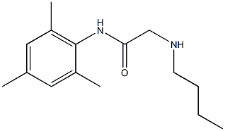 2-(ブチルアミノ)-2',4',6'-トリメチルアセトアニリド 化学構造式