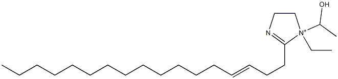 1-Ethyl-2-(3-heptadecenyl)-1-(1-hydroxyethyl)-2-imidazoline-1-ium 结构式