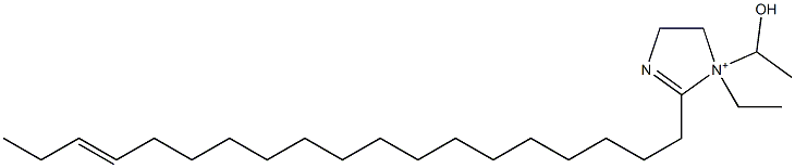 1-Ethyl-1-(1-hydroxyethyl)-2-(16-nonadecenyl)-2-imidazoline-1-ium Structure