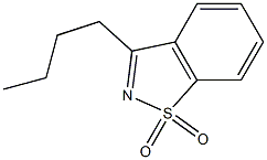 3-Butyl-1,2-benzisothiazole 1,1-dioxide Struktur