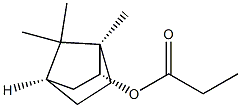 (1R,2R,4R)-1,7,7-トリメチルビシクロ[2.2.1]ヘプタン-2-オールプロパノアート 化学構造式