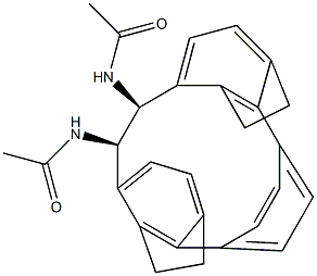 (1R,2S)-N,N'-Diacetyl-1,2-[p-phenylenebis(ethylene-3,1-phenylene)]-1,2-ethanediamine Struktur