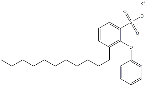 2-Phenoxy-3-undecylbenzenesulfonic acid potassium salt,,结构式