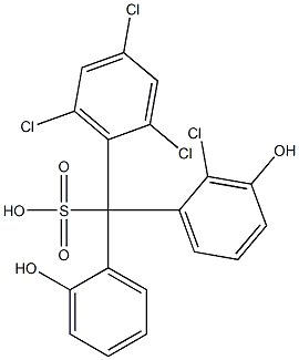 (2-Chloro-3-hydroxyphenyl)(2,4,6-trichlorophenyl)(2-hydroxyphenyl)methanesulfonic acid