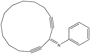 3-Phenylimino-1,4-cyclotetradecadiyne 结构式